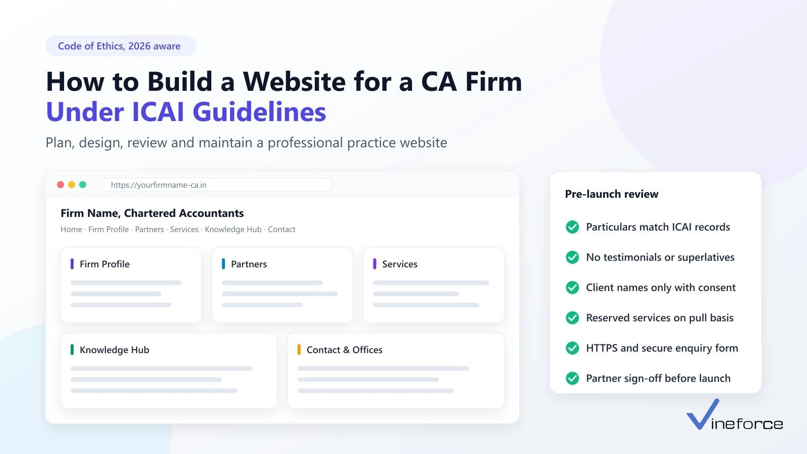 How to Build a Website for a CA Firm Under ICAI Guidelines (2026)