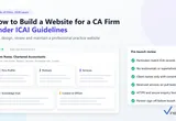 How to Build a Website for a CA Firm Under ICAI Guidelines (2026)