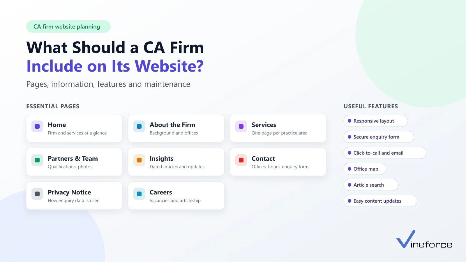 What Should a CA Firm Include on Its Website?